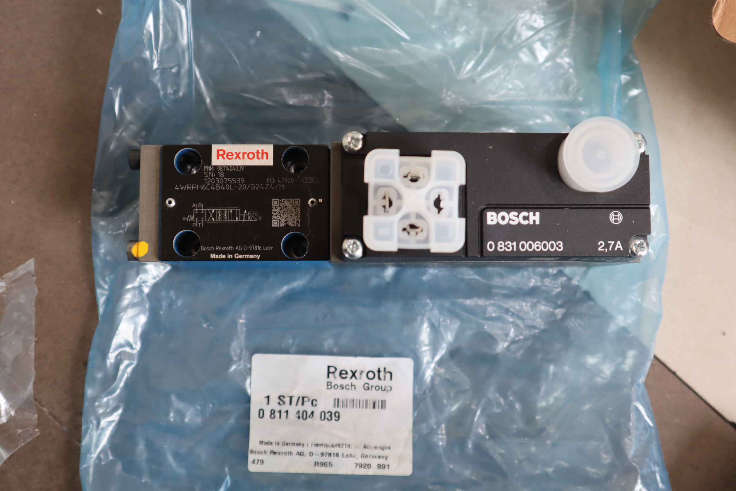 4WRPH6C4B40L-2X/G24Z4/M 0811404039 德国REXROTH力士乐比例阀