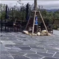 室内装饰青灰色山皮石灰石英文化石 自然面马蹄石