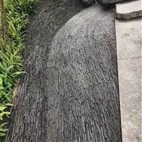 莆田市粉石英片石庭院铺地石头块怎么联系