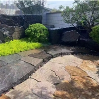公园铺路黑石英碎拼石-火山岩滤料山野气息浓厚
