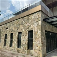 古建景区高速沟渠手搬块-青灰色板岩文化石加工形态多元