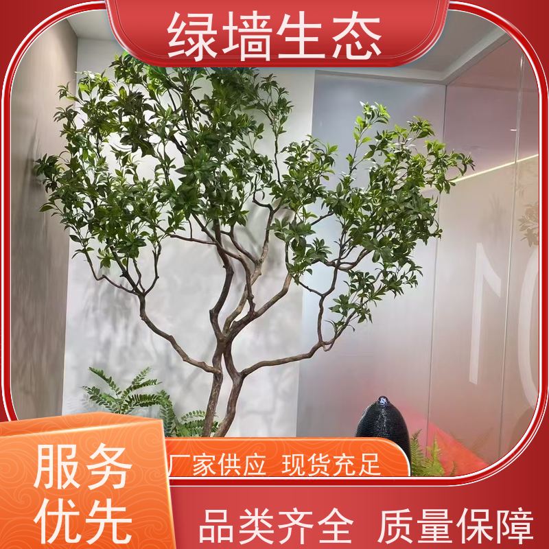 绿墙生态 厂区园区绿.化布局乔木灌木草坪分层 小型室内园林造景