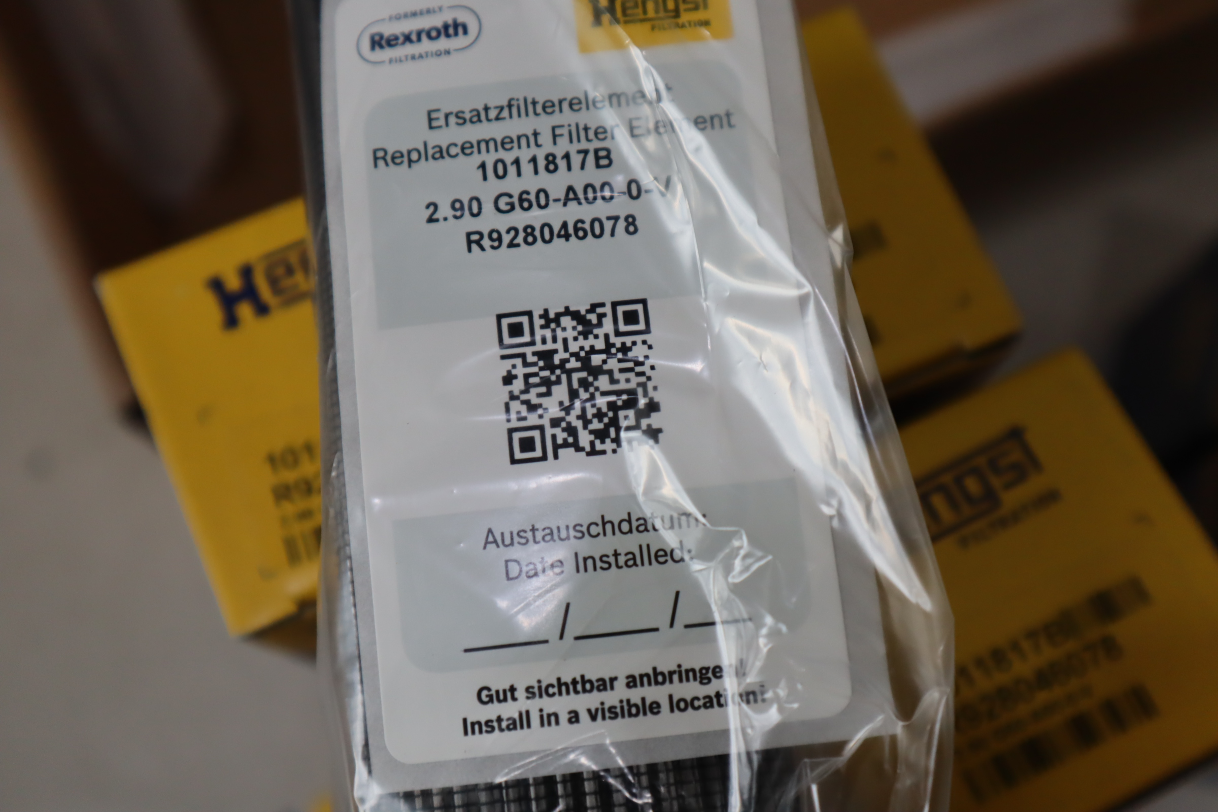 1011817B R928046078 2.90 G60-A00-0-V 汉格斯特HENGST过滤器滤芯