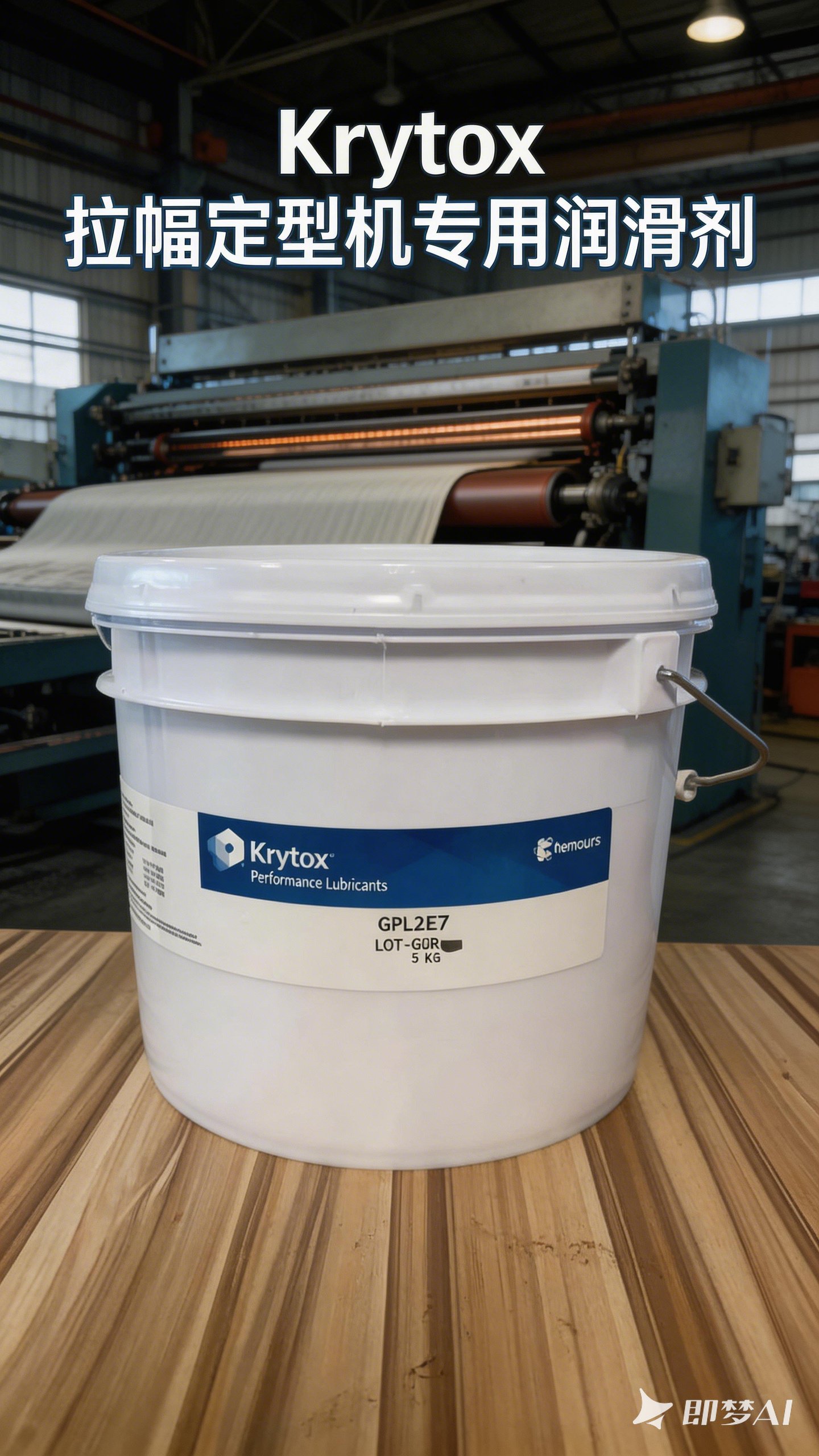 科慕工业级纺织印染专用高温润滑脂Krytox GPL2E7 5kg装