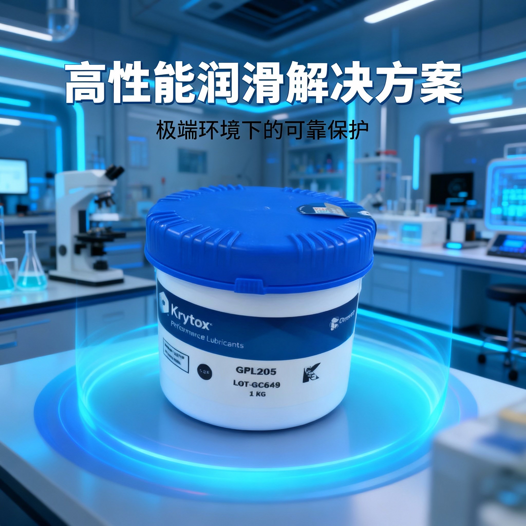 美国Chemours Krytox GPL205全氟聚醚脂 1KG/罐 PTFE稠化 无滴点和闪点