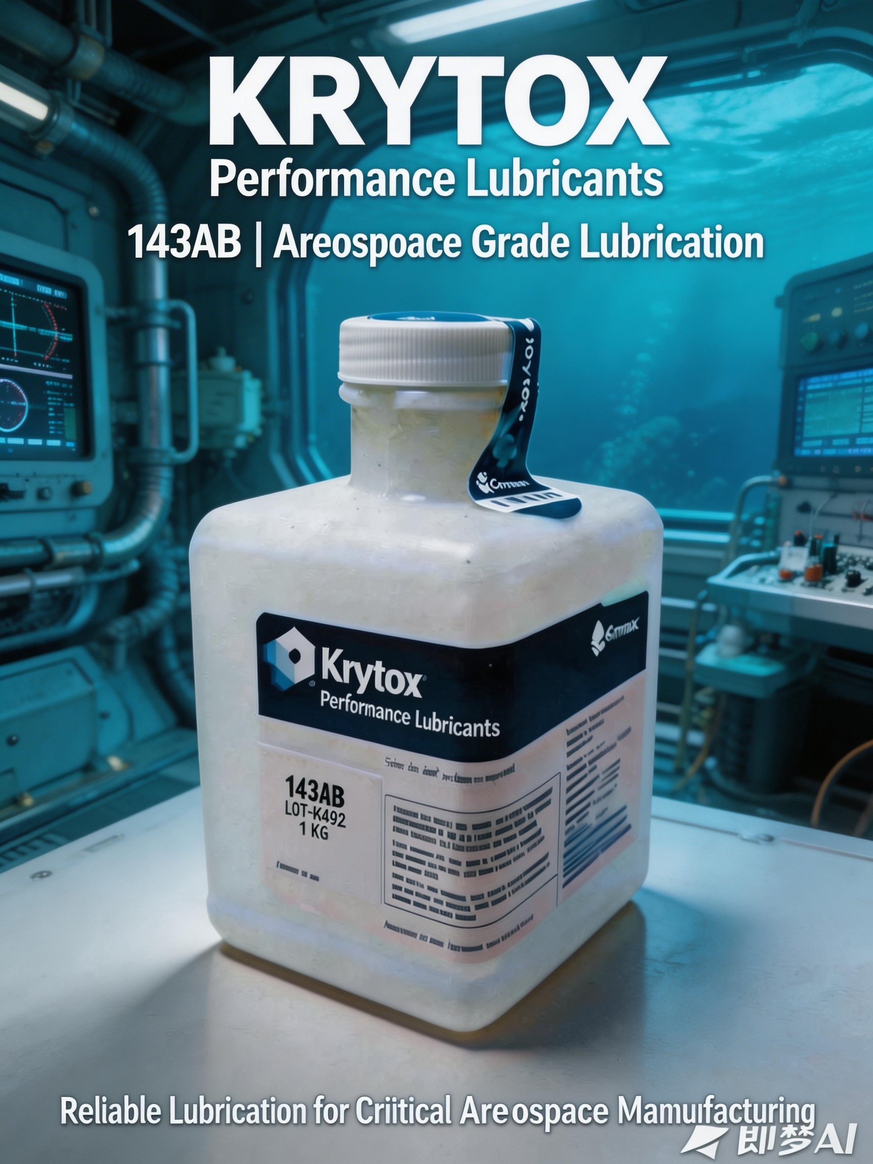 科慕化学工业级全氟聚醚耐高温航空级别润滑油KRYTOX 143AZ 1kg/罐