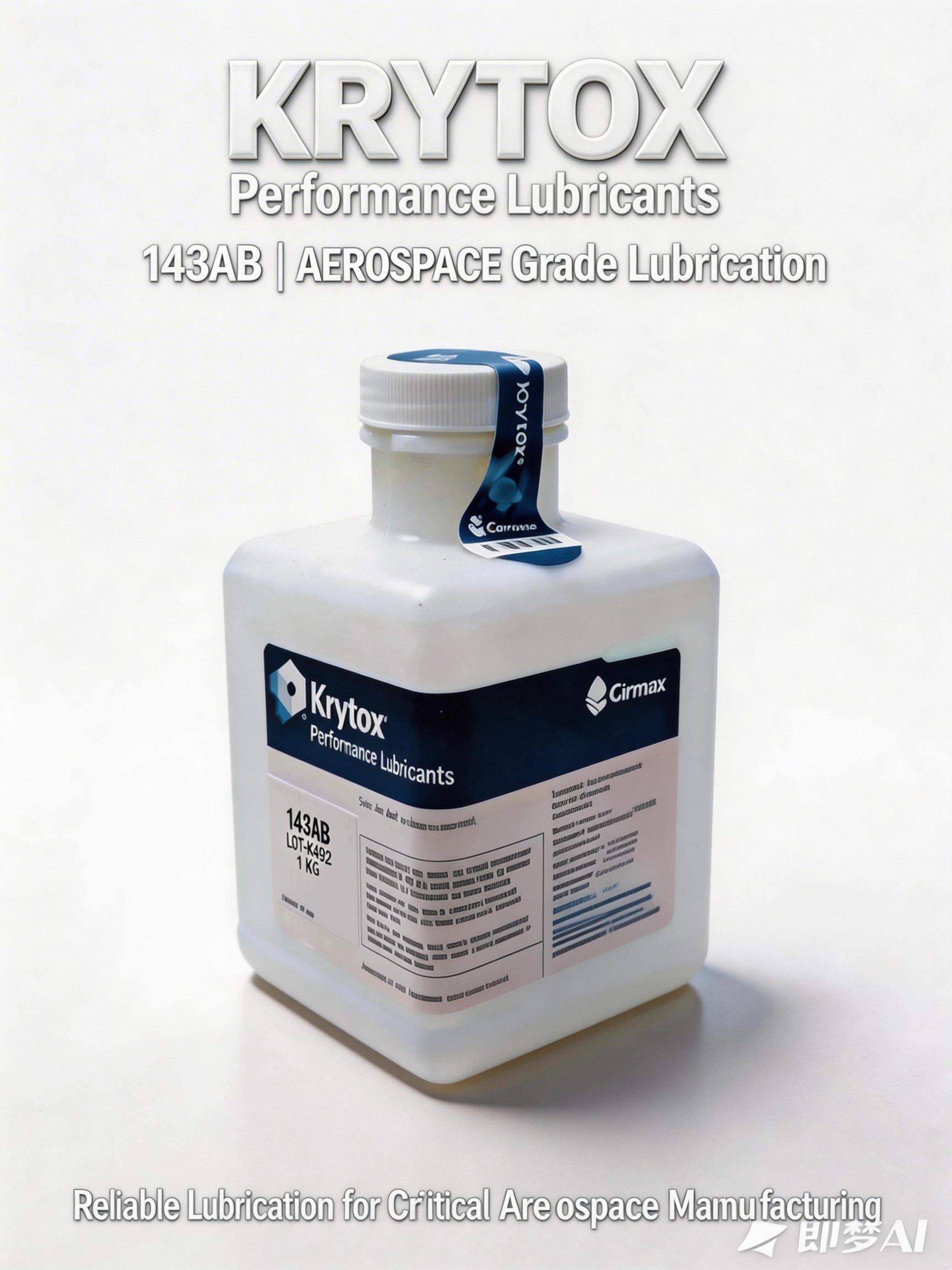 科慕化学航空级别全氟聚醚润滑油KRYTOX 143AA 1kg/罐