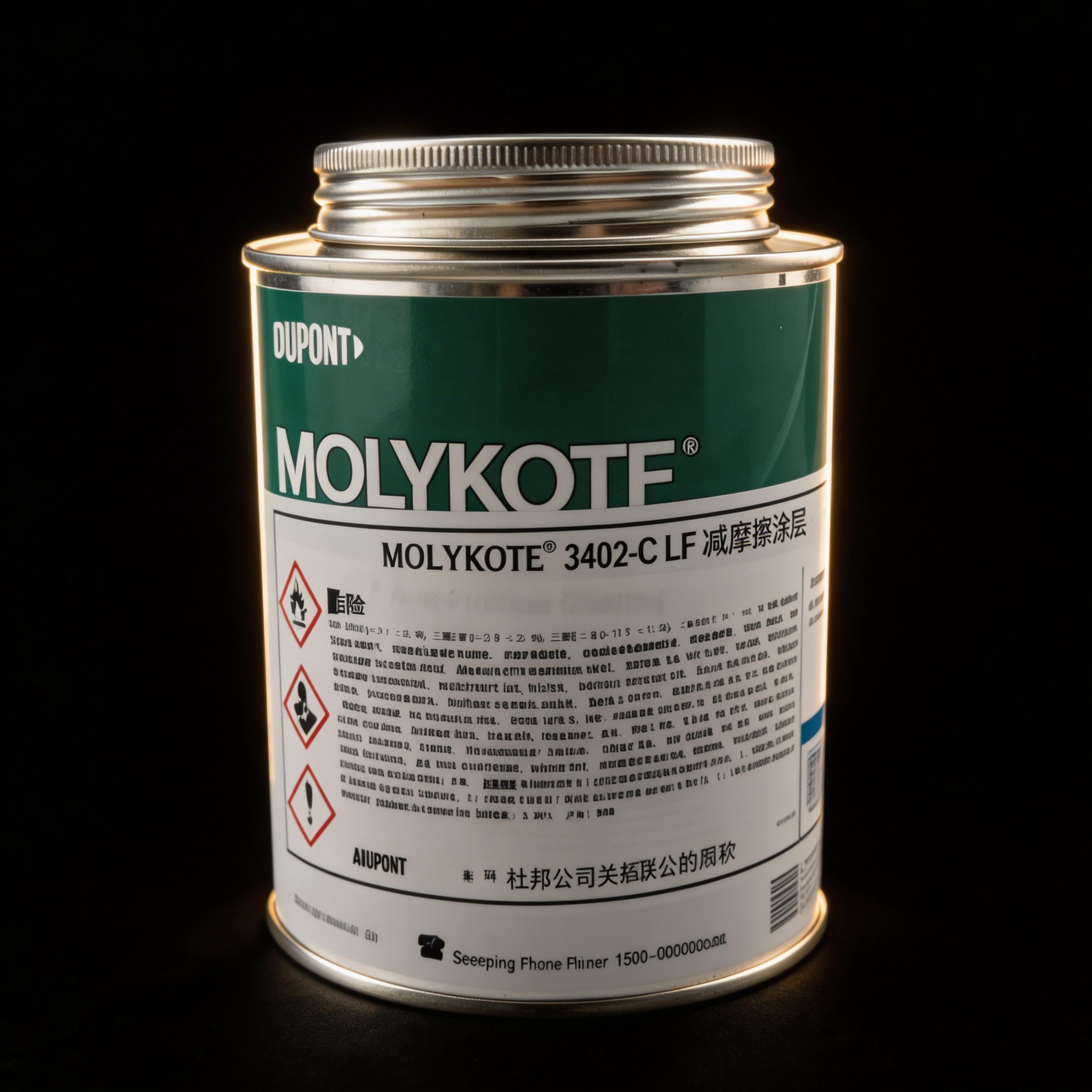 杜邦工业级高性能减磨涂层MOLYKOTE? 3402C 1kg装