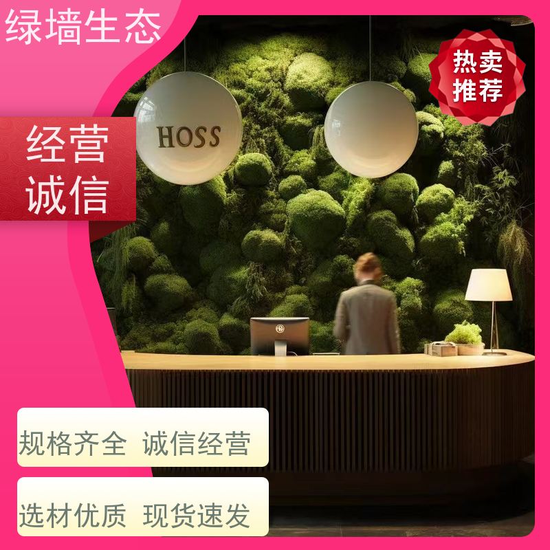 绿墙生态 哑光质感展厅展馆素雅墙面装饰植被 苔藓墙饰