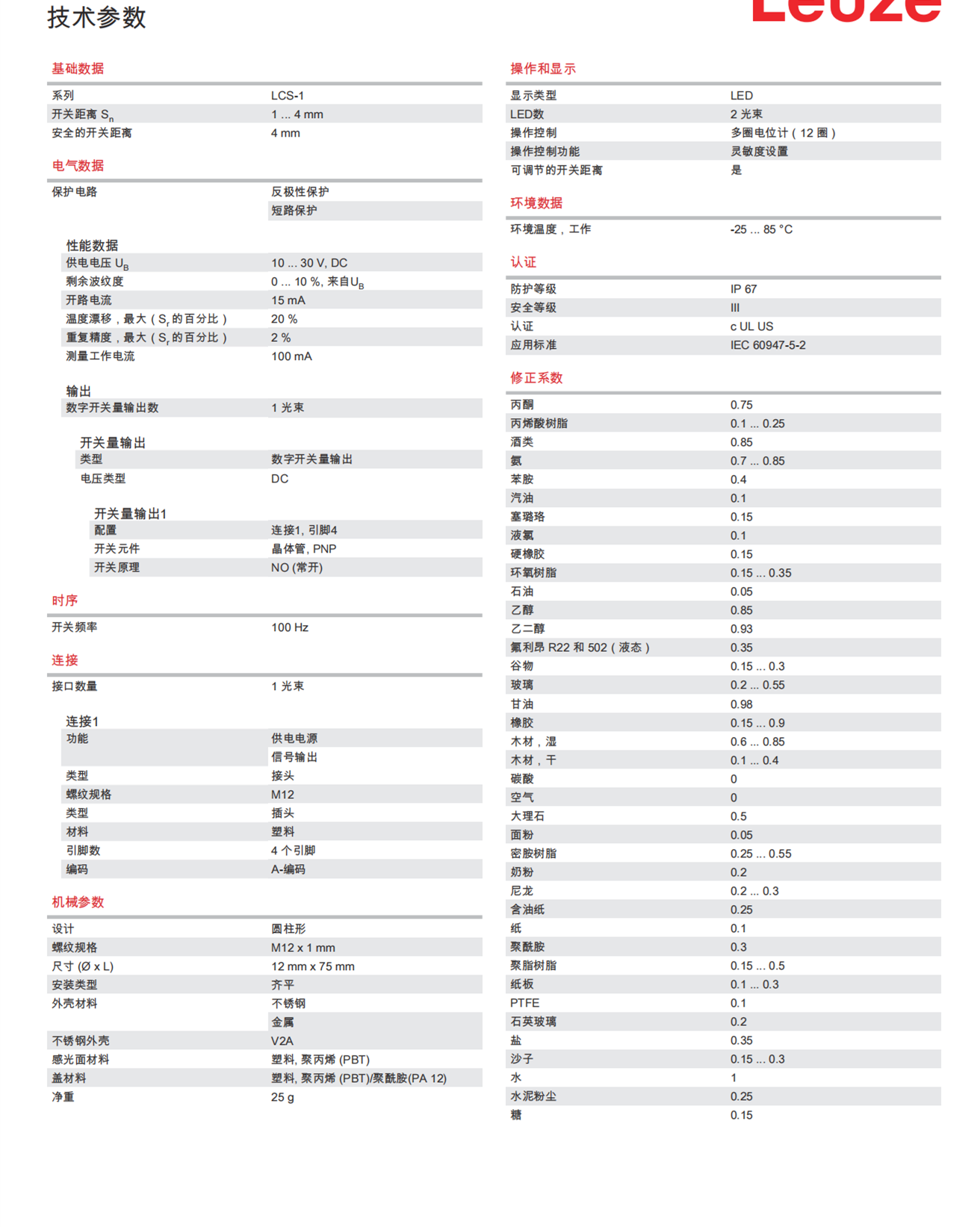 LEUZE劳易测50038285红外通信仪DDLS 200/300.2-10