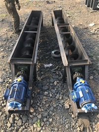 Spiral conveying unloader for conveying equipment