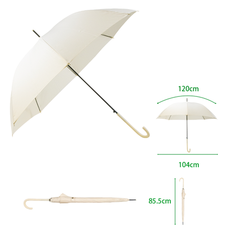 Fresh and solid colored long handled umbrella