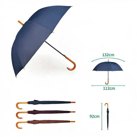 Vintage British gentleman wooden handle umbrella