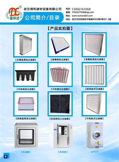Junior high school high-efficiency filter