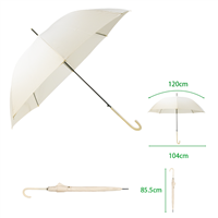 Fresh and solid colored long handled umbrella