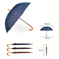 Vintage British gentleman wooden handle umbrella