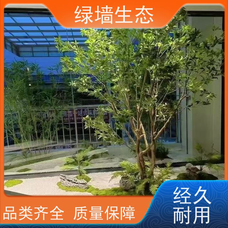 绿墙生态 共享办公区 矮生观叶植物隔断 小型室内园林造景
