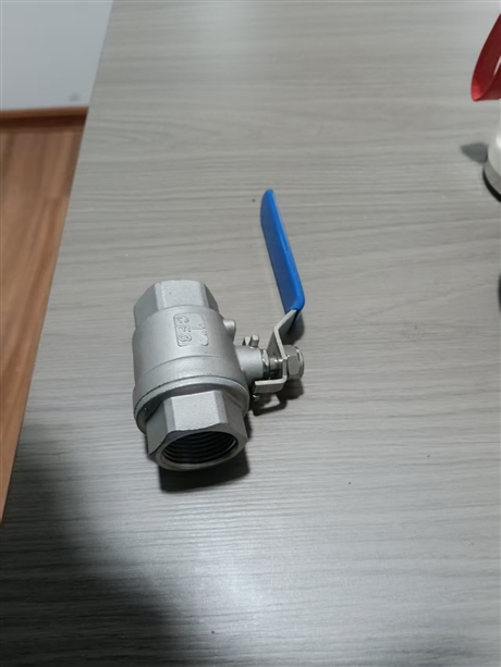 Two piece ball valve