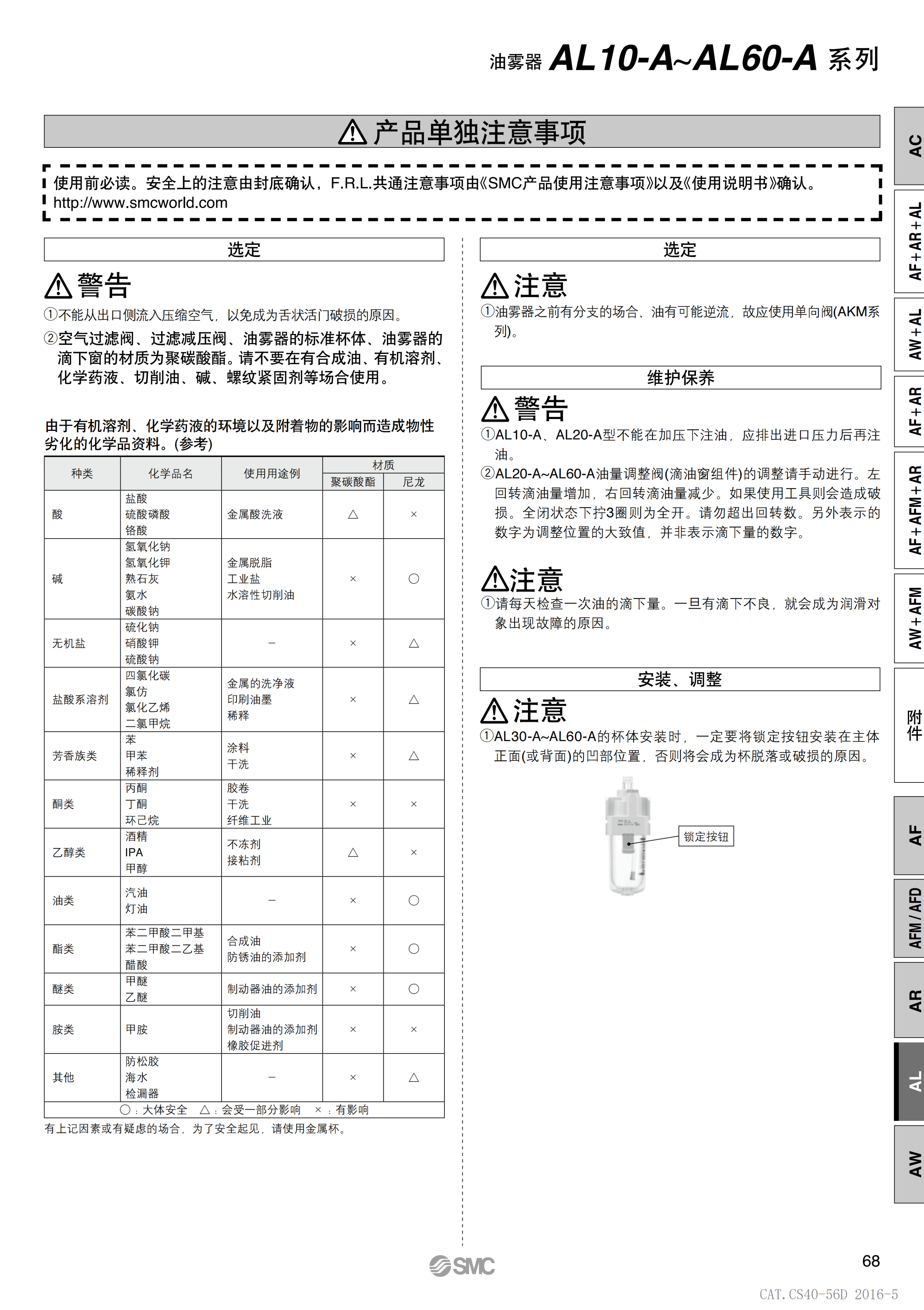 AW40-F04BE-2-B日本SMC大流量型空气过滤器