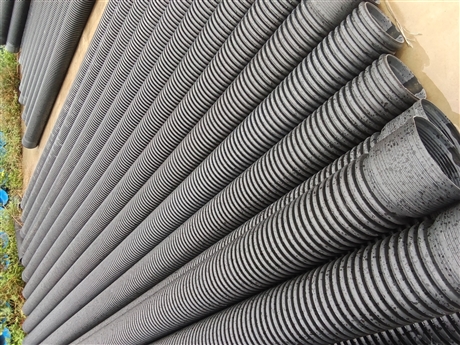 HDPE double wall corrugated pipe DN160/300/500 polyethylene municipal engineering drainage and sewage pipeline
