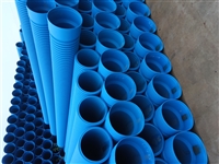 HDPE hexagonal corrugated pipe industrial drainage plastic pipe HDPE blue large-diameter drainage pipe