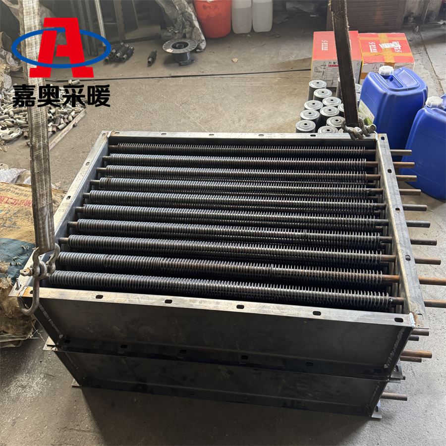洗煤场用螺旋翅片管暖气片  高频电阻螺旋翅片管尺寸