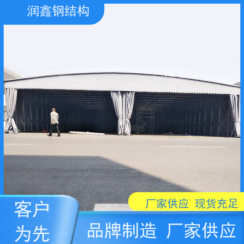 润鑫 户外可移动 电动伸缩雨棚 指导安装 坚固稳定