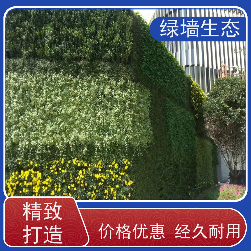 绿墙生态 佛甲草纯色小区景观围挡人.造拼装墙 仿真绿化工程
