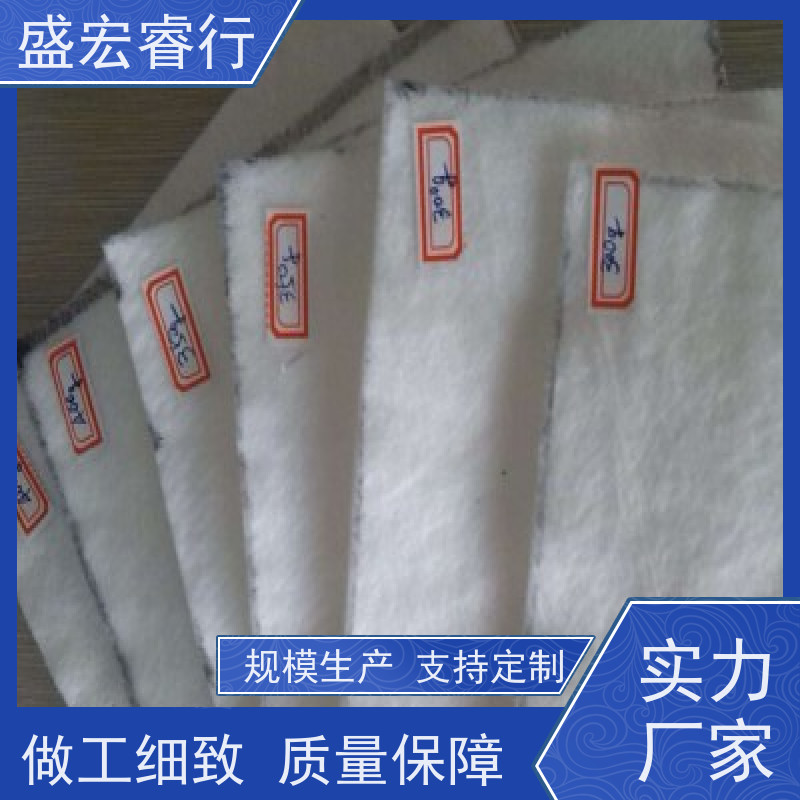 盛宏睿行 热烫土工布  国标短丝针刺 水利堤坝反滤布