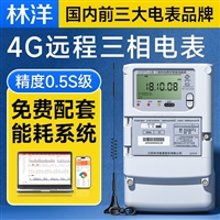 Linyang 4G Smart Meter Three phase Four wire Multi functional Mutual inductance 380V Single phase Wireless Remote Meter Reading Energy Meter