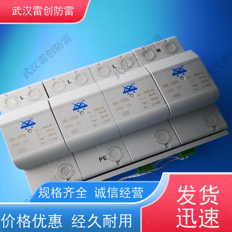 雷创 C级电涌防雷器 DK-40 4P/2P 单相防雷模块 并联接线