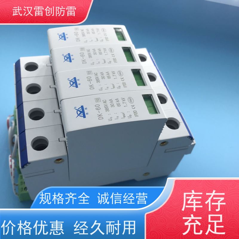 雷创 石墨型电源防雷器 DK-40 4P/2P 三相防雷模块 并联接线