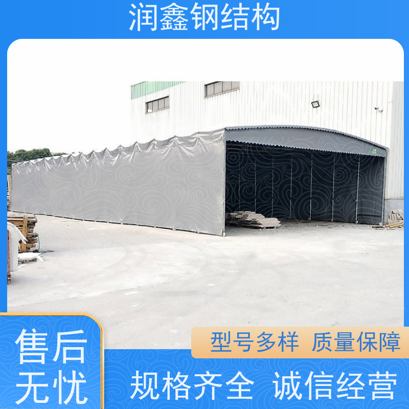 润鑫 篮球场 推拉可伸缩雨篷 造型多选 防火阻燃