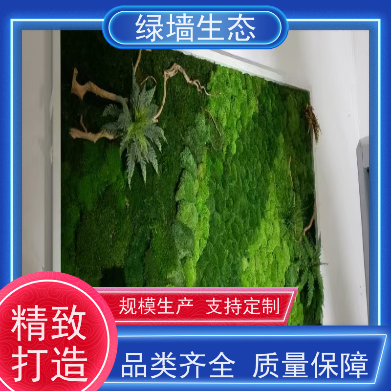 绿墙生态 哑光质感展厅展馆素雅墙面装饰植被 永生苔藓墙