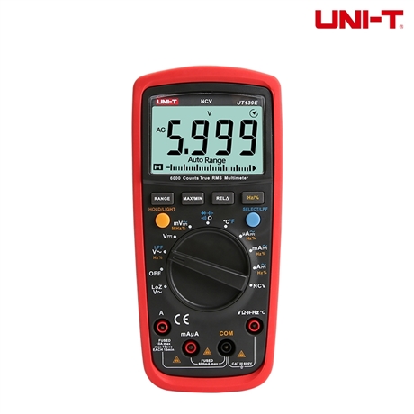 Yulide UT139E True RMS Digital Multimeter 6000 Count Automatic Range Multi functional High precision Electrical Meter