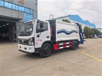 Dongfeng Dorica D6 compression garbage truck, an 8-square urban environmental sanitation and cleaning special vehicle