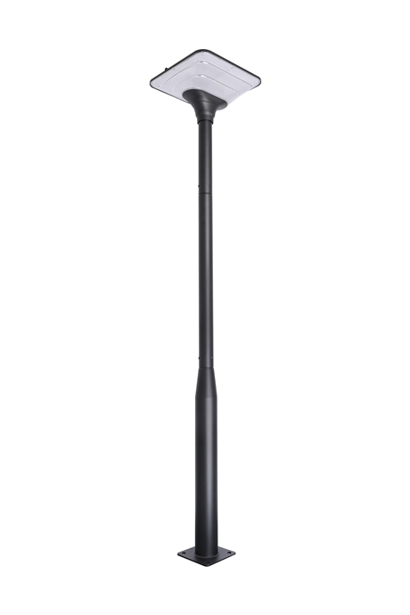 Outdoor LED courtyard light, black aluminum pillar style community park landscape lighting street light