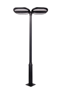 Outdoor LED Double Headed Courtyard Light Black Die Cast Aluminum Community Park Road Lighting High Brightness Energy saving Street Light