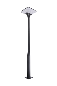 Outdoor LED courtyard light, black aluminum pillar style community park landscape lighting street light