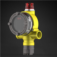 Industrial grade explosion-proof combustible and toxic gas detector with integrated sound and light alarm, IP67 protection