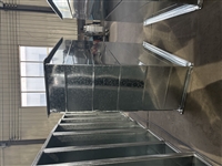 Galvanized steel sheet common plate flange air duct rectangular ventilation duct for fire smoke exhaust and ventilation engineering