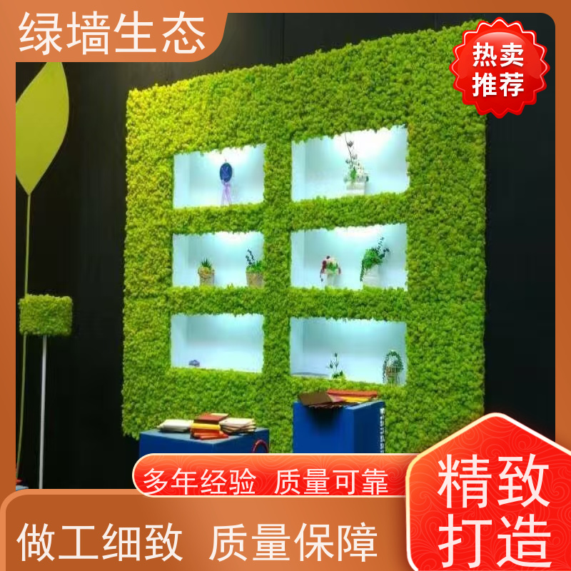 绿墙生态 耐潮材质地下室阴暗空间墙面装饰材 永生植被苔藓