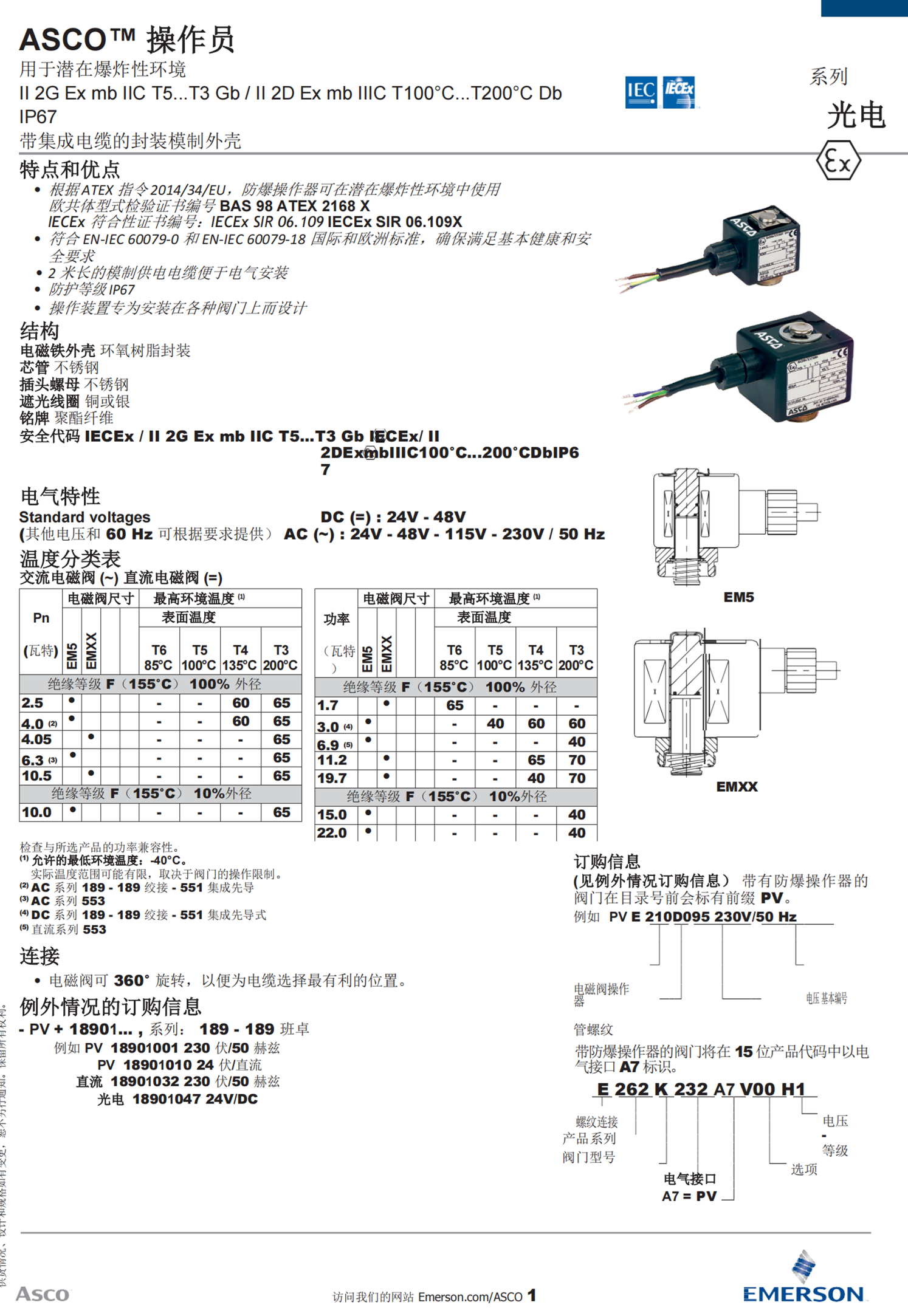 ASCO脉冲阀的工作要求SCG353A050
