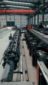 Fully automatic steel cage welding workstation, main reinforcement winding automatic welding, CNC adjustment of diameter, unmanned fabric distribution
