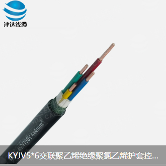 Jinda Cable KVV5 * 6 Cross linked Polyethylene Insulated Polyvinyl Chloride Sheathed Control Cable Flame retardant and Fire resistant Multi core Flexible Wire