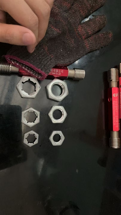 Hot dip galvanized anti loosening nut, 45K thin nut, 65Mn fastening nut, 30 ° wedge nut.