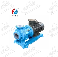 Fluorine-lined magnetic pump