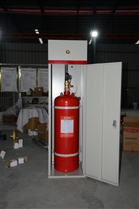 Cabinet type heptafluoropropane gas fire extinguishing device and other gas fire extinguishing equipment