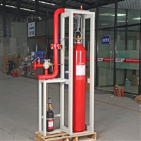 High pressure carbon dioxide fire extinguishing device
