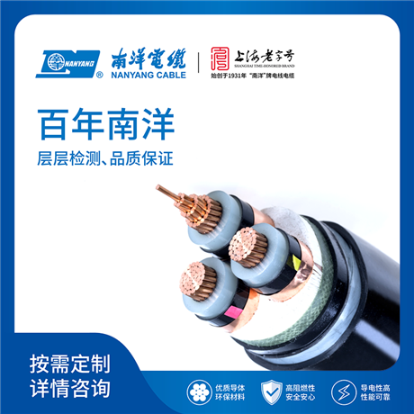Medium voltage cross-linked polyethylene insulated halogen-free low smoke flame-retardant power cable with rated voltage of 35kV and below